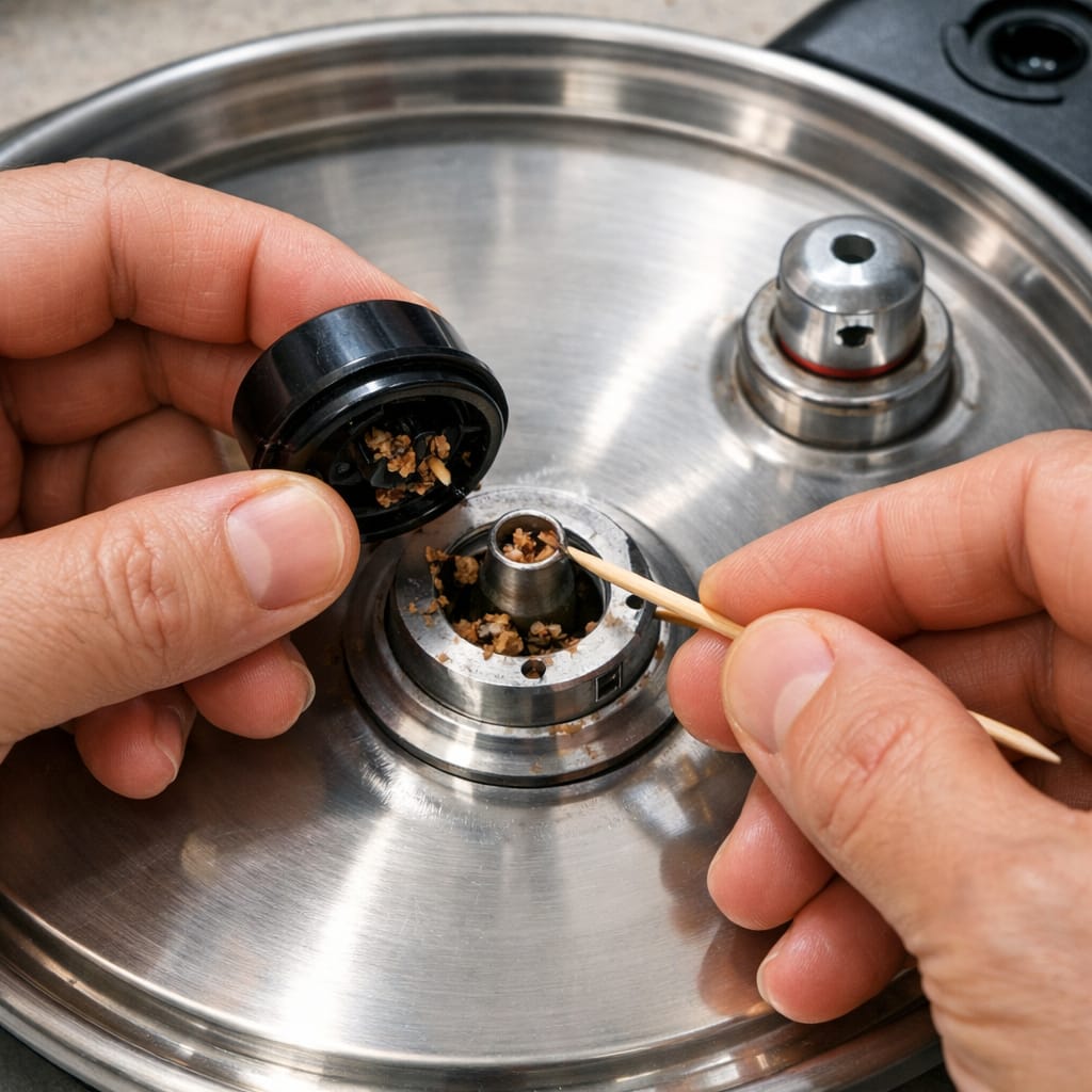 pressure cooker whistle problem fix