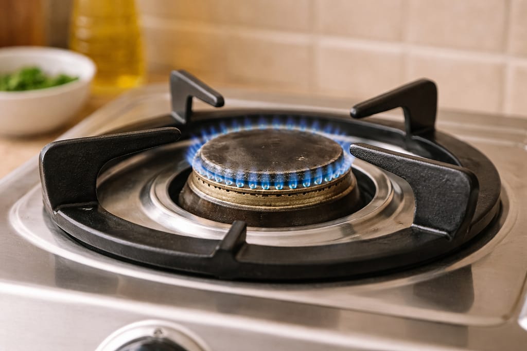 gas stove flame low fix