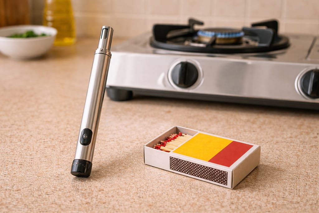 gas stove lighter vs matchstick