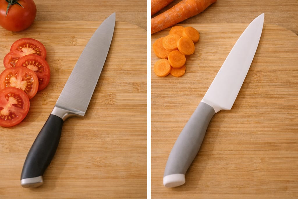 steel knife vs ceramic knife
