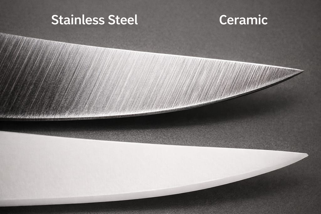 steel knife vs ceramic knife