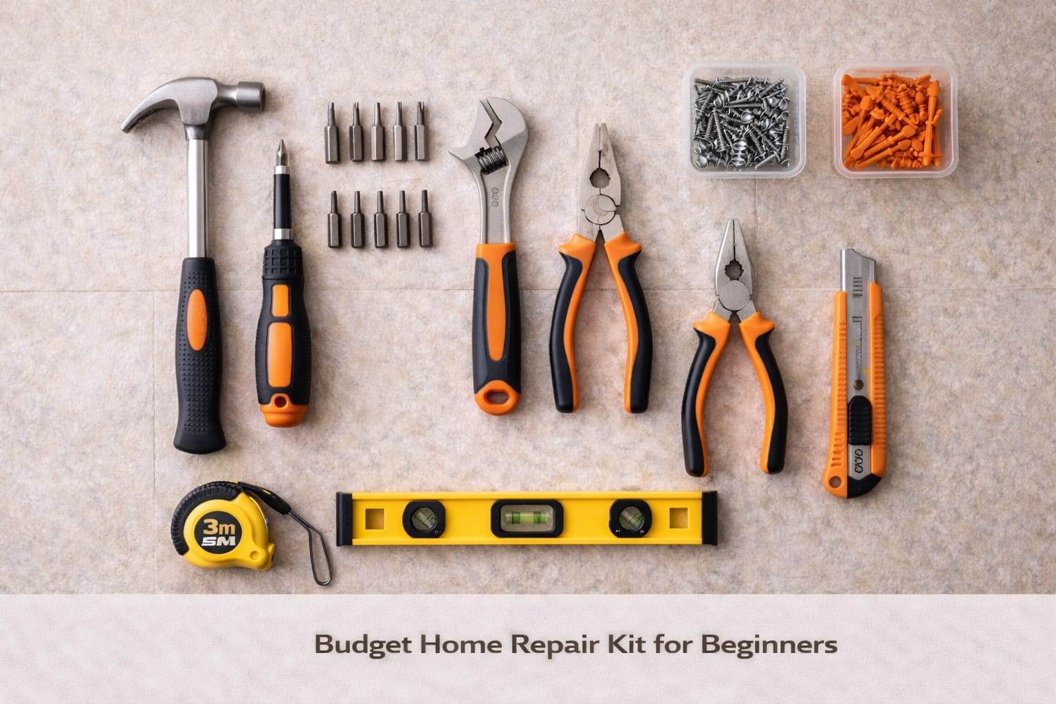 What Essential Tools Should a Budget Home Repair Kit for Beginners Include